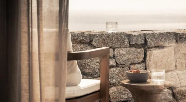 Люкс с балконом и с видом на море Enigma Mykonos Boutique Hotel