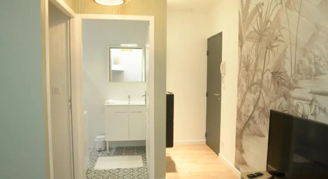 Апартаменты T2 avec verrière situé en hyper centre avec wifi, Netflix, linge, draps, savons et serviettes fournis