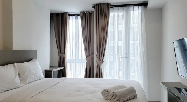 Студия Fancy And Nice Studio At Tokyo Riverside Pik 2 Apartment