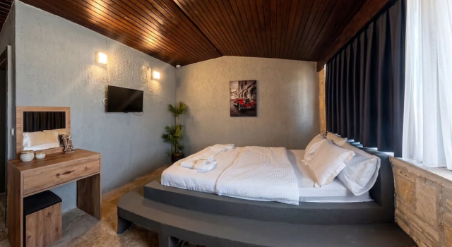 Номер Standard с 2 комнатами с видом на море Stone House Foça Otel