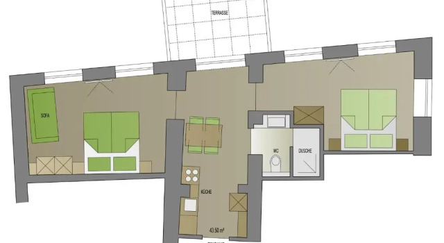 Апартаменты с балконом Wally Berg-Appartements