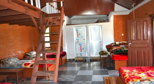 Кровать в общем номере Indreni organic farm and homestay - Hostel