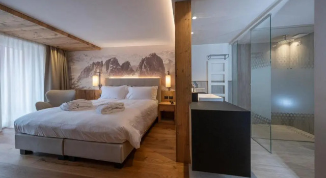 Номер Deluxe Ciampedie Luxury Alpine Spa Hotel