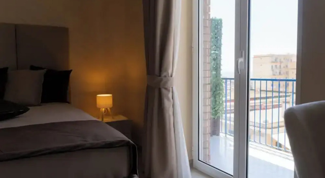 Deluxe Doppel Zimmer mit Balkon und mit Meerblick Partenopes House