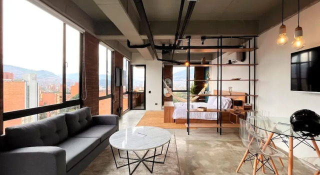 Апартаменты Trendy Loft With Balcony in Laureles