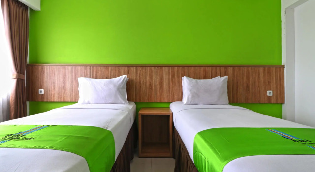 Lüks çift kişilik oda Hotel Bumi Makmur Indah