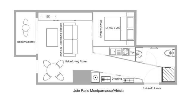 Joie Paris Montparnasse / Alésia, Забронировать Отель Париж Иль-де-Франс, рядом с Плезанс