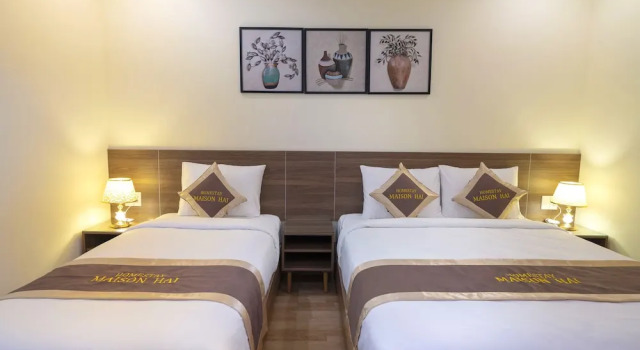 Трёхместный номер Deluxe с балконом Maison Hai Homestay Hoi An