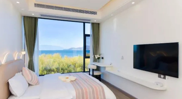 Люкс с видом на море Seascape·Yishan Bohai Light Intelligent Concept Seaview Art Hotel