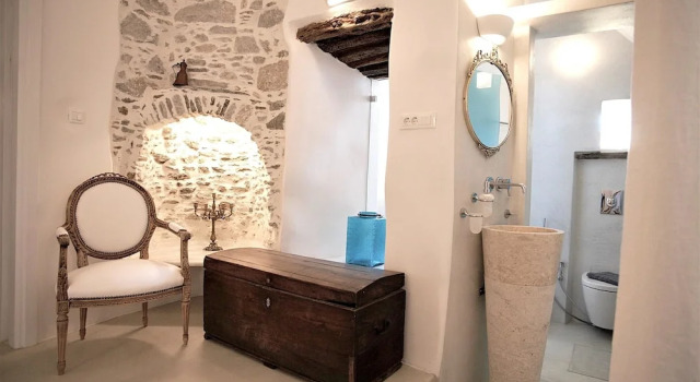 Apartment With one Bedroom in Ano Syros, With Wonderful sea View, Furnished Terrace and Wifi - Near the Beach