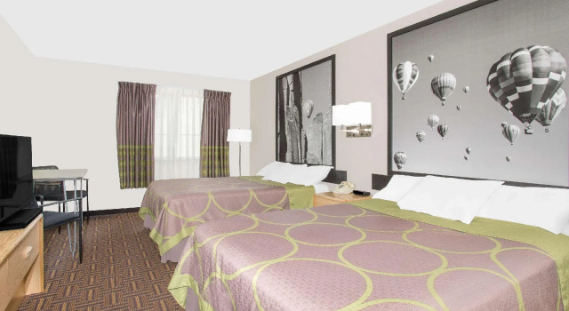 Четырёхместный номер Standard Super 8 by Wyndham Bloomfield