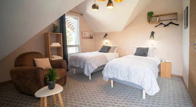 Двухместный номер Deluxe с видом на сад Le jardin des 4 saisons