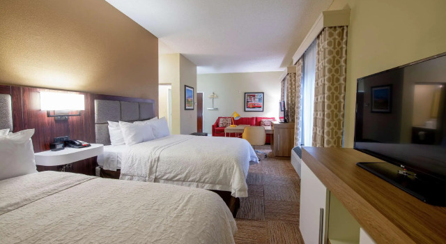 Четырёхместный люкс Hampton Inn and Suites Lafayette