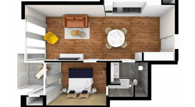 Апартаменты с балконом Gubelhof Suites