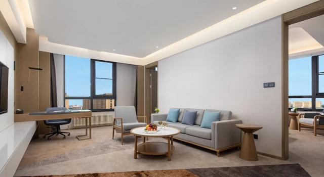 Двухместный люкс Luxury с видом на город Jiamusi Wanda Hotel