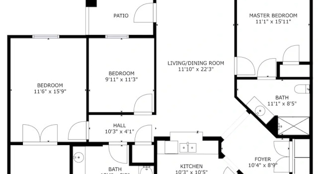 Апартаменты с 3 комнатами с балконом 4862 Cayview Ave #110