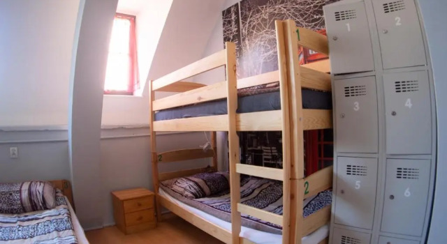 Bett im Wohnheim Hostel Universus