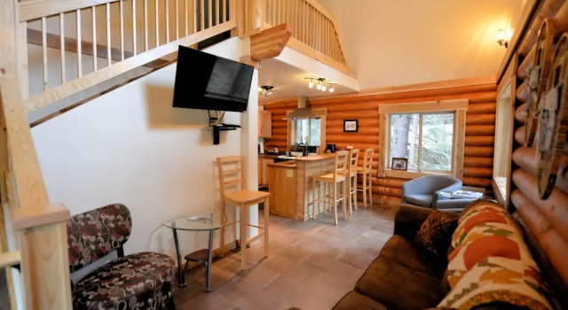 Alyeska Hideaway Log Cabins-Placer Cabin, Buchen Sie Hotel Girdwood Alaska