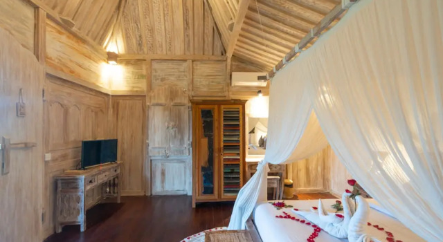 Deluxe Doppel Zimmer mit Balkon und mit Blick Uma Sebatu Villa