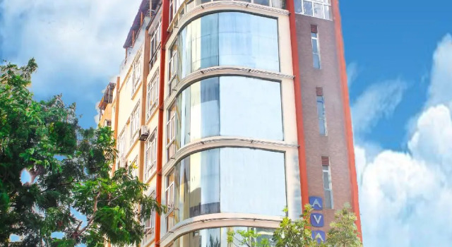 Кровать в общем номере Avalon Hotel Da Nang