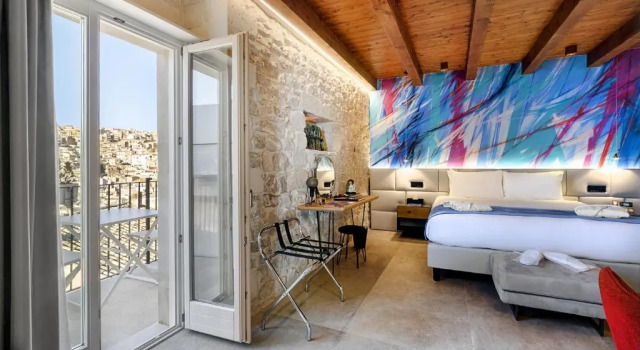Двухместный номер Deluxe с балконом Dimora Bonafede Ibla Design Rooms