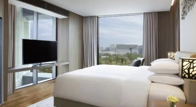 Люкс с красивым видом из окна Courtyard by Marriott Seoul Botanic Park
