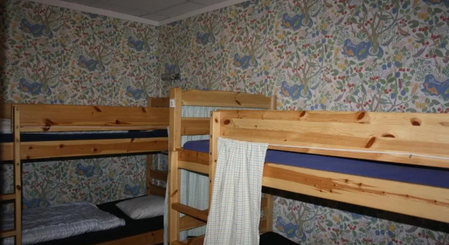 Кровать в общем номере Svea Hostel