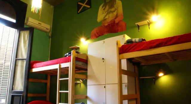 Кровать в общем номере La Casona de Don Jaime 2 and Suites - Hostel