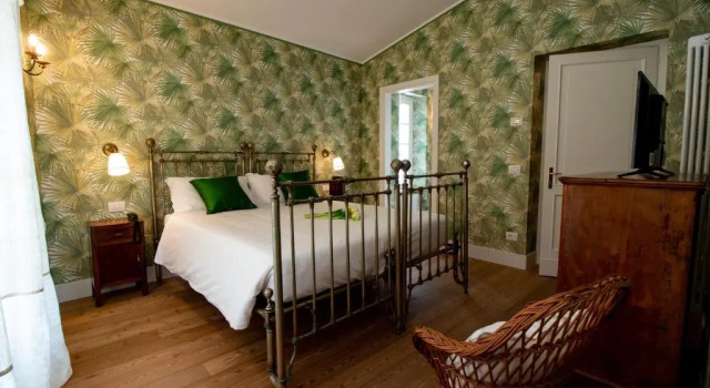 2 soveværelser i suite Locanda Capolago