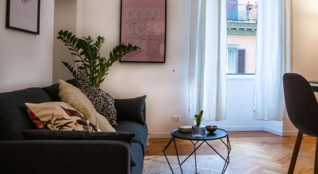 Апартаменты c 1 комнатой la polveriera, appartamento elegante e luminoso vicino al Colosseo