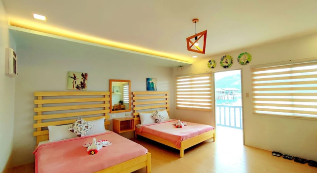 Двухместный номер Standard с балконом и с видом на море Coron Underwater Garden Resort