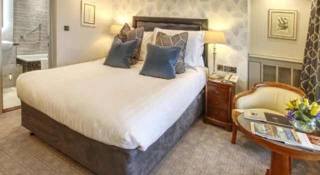 Camera doppia Standard con balcone e con vista mare Thurlestone Hotel