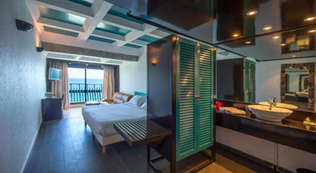 Clássico Casal quarto com vista para o mar Hotel Lagon 2