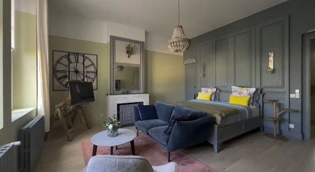 Номер Deluxe с видом на сад la maison, chambre dhôtes de charme et atelier dartiste, Libourne saint Emilion