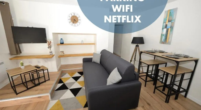 Апартаменты Dominici 2- CahorsCityStay- Parking Wifi Netflix