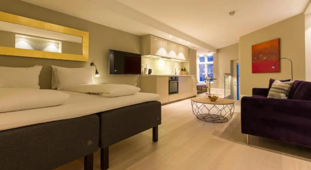 Студия 2 Døtre Apartments by Hotel Park