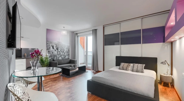 Студия с балконом и с видом на город EXCLUSIVE Nautica Apartments