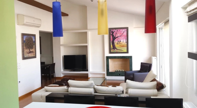 Номер Standard Дуплекс с 3 комнатами с видом на море Elvita Athens Sea View Maisonette