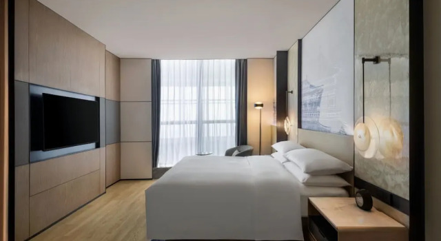 Двухместный номер Deluxe с частичным видом Wuhan Marriott Hotel Wuchang