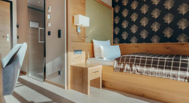 Одноместный номер Deluxe с балконом Wellness & Thermal Retreat Das Mühlbach