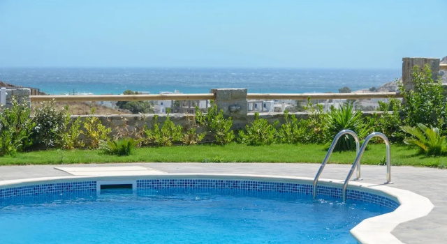 Вилла Luxury с балконом и с видом на море Naxos Luxury Villas