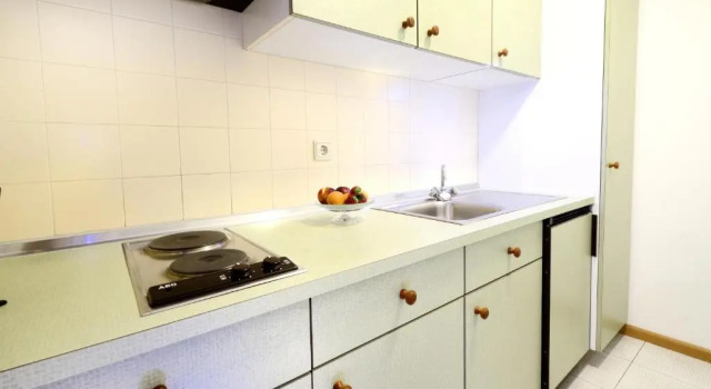 Студия с балконом и с красивым видом из окна Residence Bacher