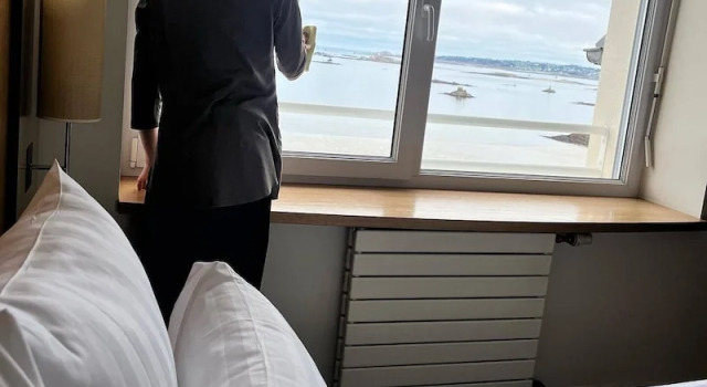 Двухместный номер Comfort с балконом Logis Hôtel de Carantec
