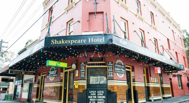 Shakespeare Hotel Surry Hills