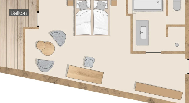 Двухместный номер Standard с балконом Wirthshof Hotel & Chalets