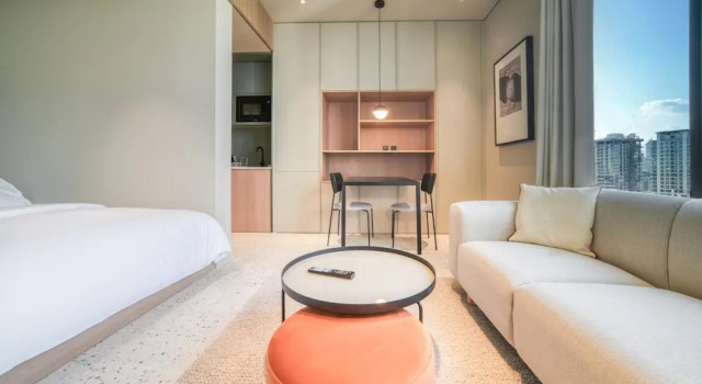 Студия Chic Studio w Panoramic Burj Khalifa Views