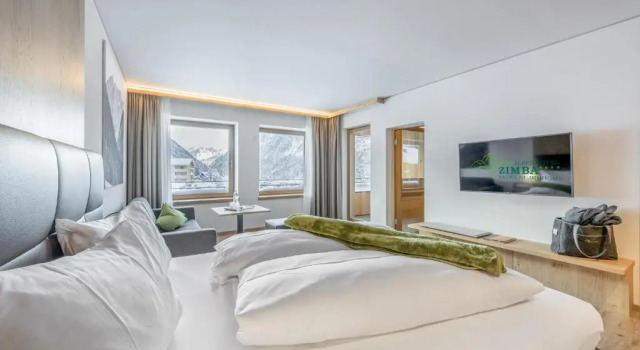Люкс с видом на горы Alpenhotel Zimba