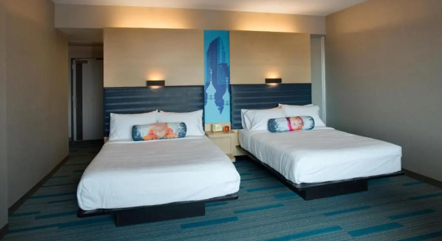 Четырёхместный номер Standard с видом на реку Aloft by Marriott Tampa Downtown