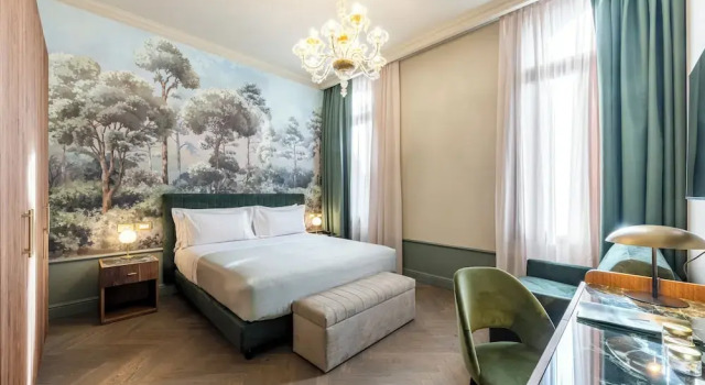 Трёхместный полулюкс с видом на сад Hotel Villa Viridia