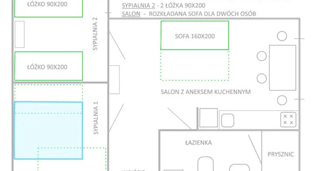 Апартаменты Green House - Two Bedroom Apartment